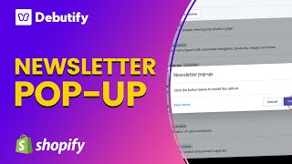 Newsletter pop-up