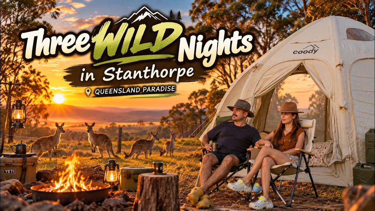 3 nights camping in Stanthorpe, Queensland — farms, orchards & nature sounds 🇦🇺