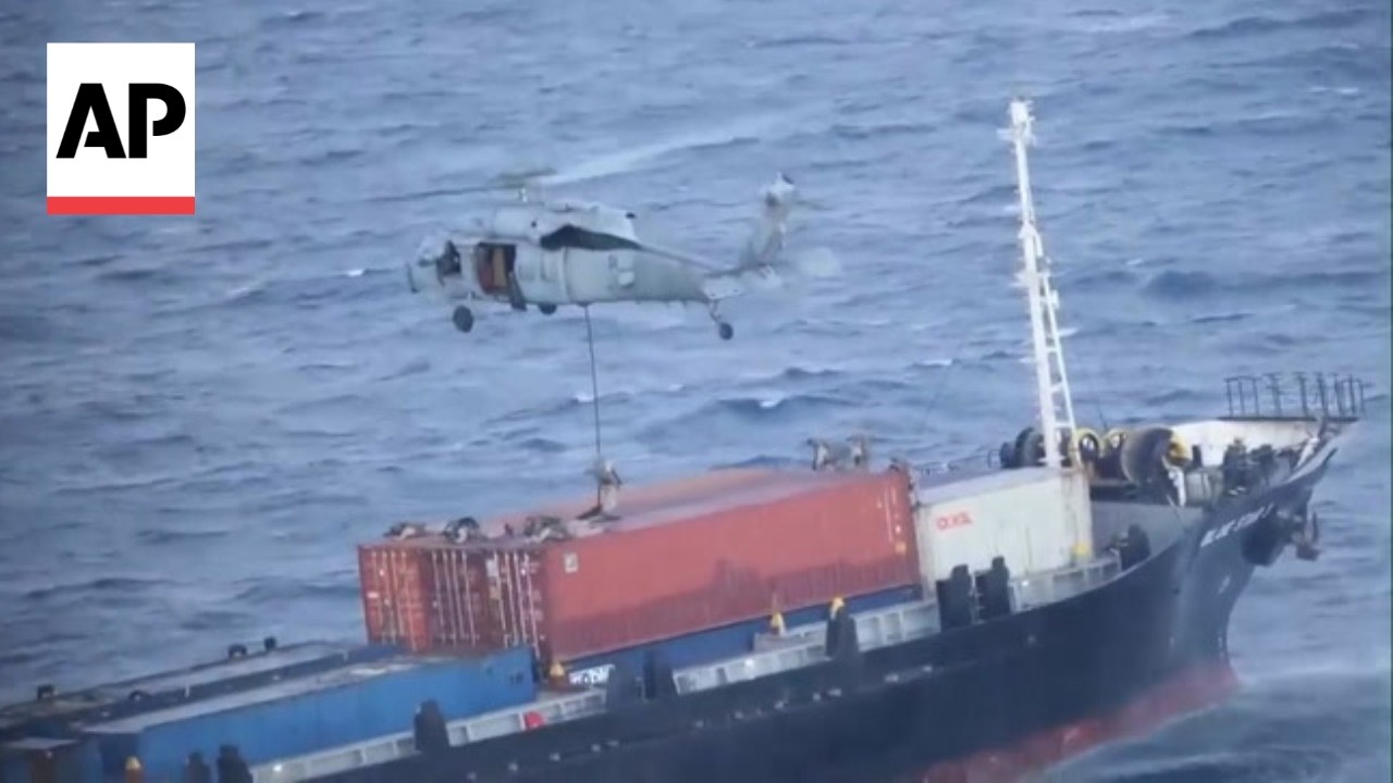 Video | US military boards ship suspected of attempting to evade Iran blockade