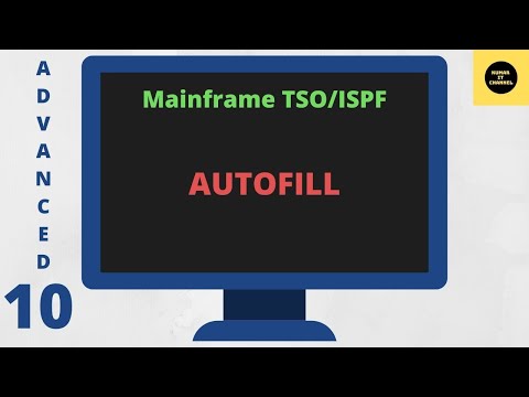 AUTOFILL in TSO/ISPF - Mainframe TSO/ISPF Advance Tutorial - Part 10