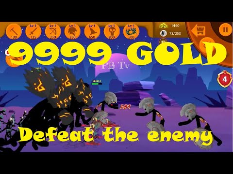 99999 gold defeat the enemy team and destroy the statue | Stickman | Stick War Legacy in real life