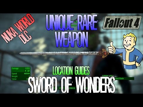 Fallout 4 | Sword Of Wonders | Unique Rare Weapon | Location Guide | Nuka World DLC