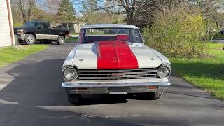 400-Powered 1965 Chevrolet Nova Sport Coupe Exterior Walk Around and Idle