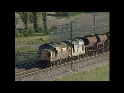Class 37 thrash - ex-British Rail Type 3s at work in France, June 2000