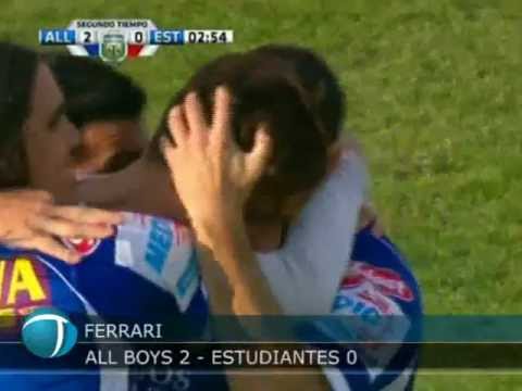 Gol All boys 2 - Estudiantes 0 (Parcial) Ferrari