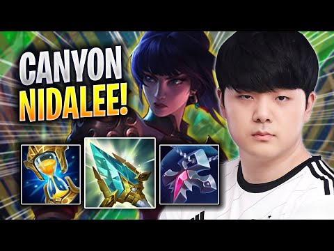 CANYON TRIES NEW NIDALEE BUILD! - DK Canyon Plays Nidalee JUNGLE vs Kindred! | Season 2023