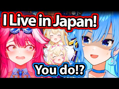Suisei Forgot Raora Lives in Japan until Fuwamoco Told Her 【Hololive】