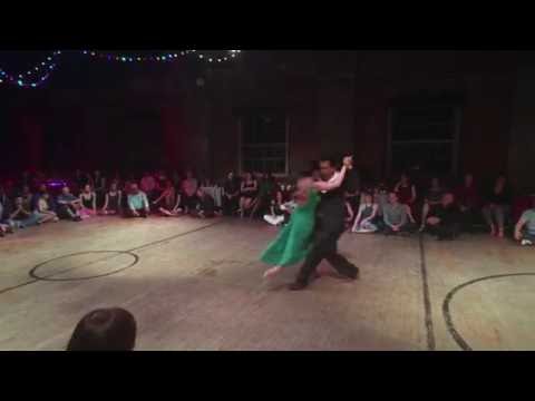  Inés Muzzopappa  and  Marcelo "El Chino" Gutierrez  are  dancing  at  Philadelphia International Tango Festival  in  2016