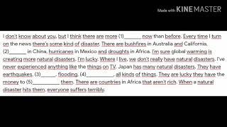 Natural disasters