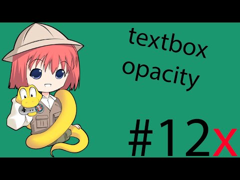 Tutorial Ren Py Extra 12 Opacidad Textbox
