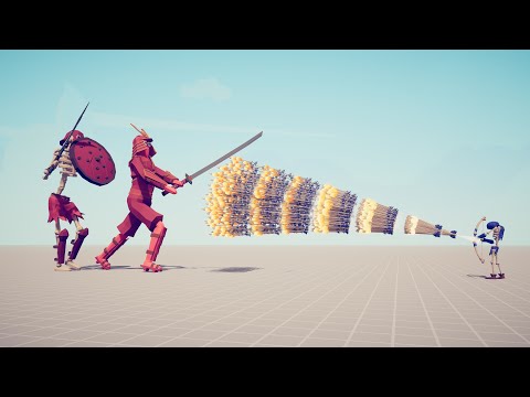 SAMURAI & SKELETON GIANT vs EVERY GOD - Totally Accurate Battle Simulator