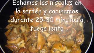 Receta níscalos