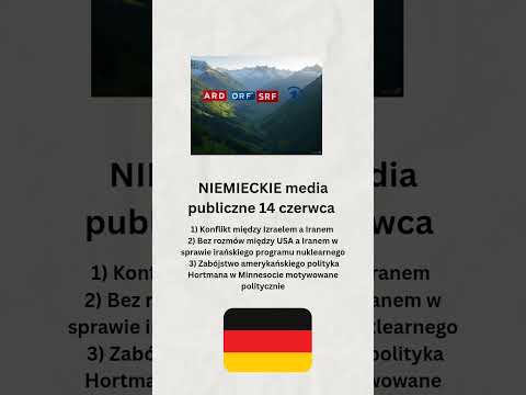 Niemieckie media publiczne 14 czerwca