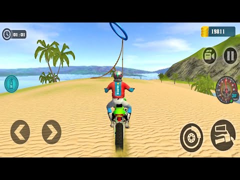 Motocross Beach Bike Extreme Stunt 3D Game | Best Bike Game | Bike Short Game Racing 3D
