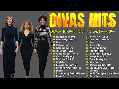 Legendary Divas 80s 90s 💖 Whitney Houston, Mariah Carey, Celine Dion - Ultimate Greatest Hits