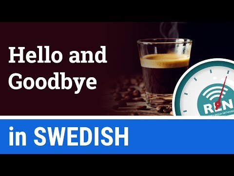 How to say Hello and Goodbye in Swedish - One Minute Swedish Lesson 1