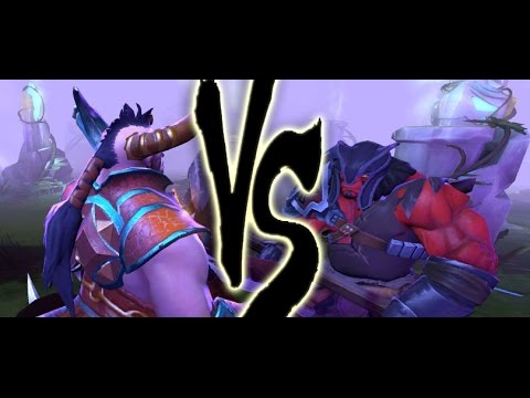Axe vs Centaur Warrunner Dota 2 Right click battleS