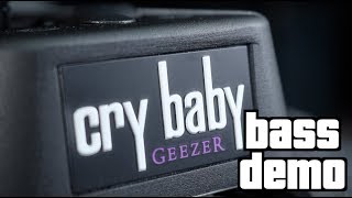 Video thumbnail for Dunlop Geezer Butler Cry Baby Bass Wah Demo by The Bass Channel