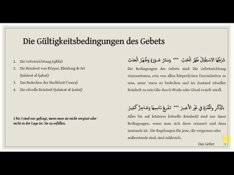 Maliki Fiqh Basics 11 - Gebet - Voraussetzungen