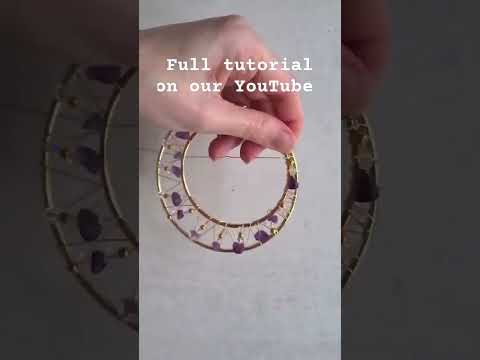 DIY suncatcher kit with tutorial #suncatcher #diycrafts #crafts #crystals