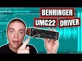 Behringer UMC22 Driver Setup Behringer USB Audio Interface