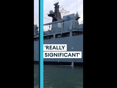 HMS Albion leaves to spearhead Exercise Cold Response in Norway #Shorts