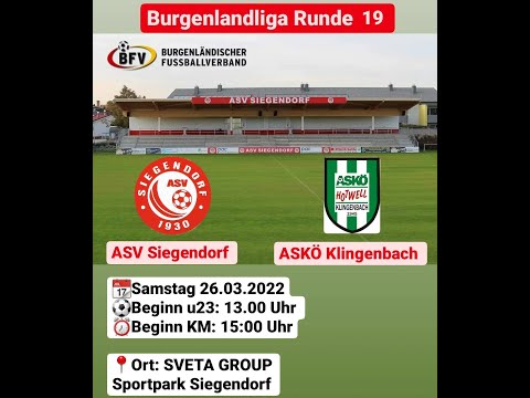 Highlights ASV Siegendorf vs ASKÖ Klingenbach
