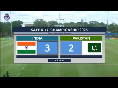 PAKISTAN VS INDIA | SAFF U17 CHAMPIONSHIP 2025 | HIGHLIGHTS #IndvsPak 