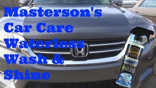 Review of Masterson's Car Care Waterless Wash and Shine