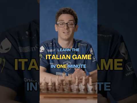 Learn the Italian Game opening in 1 min #chess #shorts #fabianocaruana