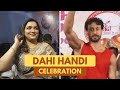 Tiger Shroff Amrapali Dubey At Dahi Handi In Lokhandwala