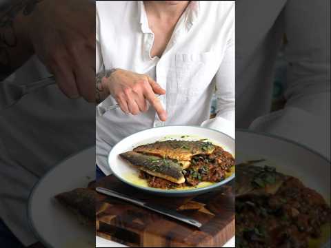 Seabass Puttanesca | Taste the Sea #shorts