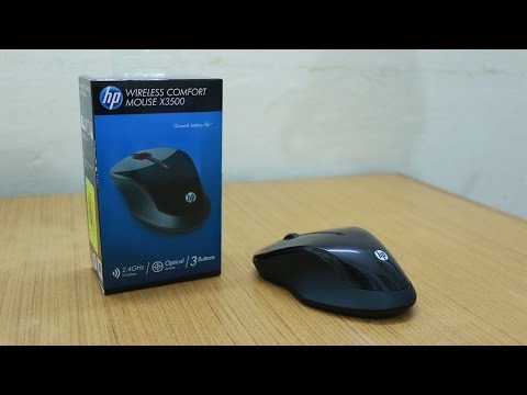 HP X3500 Wireless Comfort Mouse Unboxing