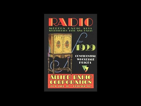 1929 Allied Radio - The FIRST Allied Catalog !!!