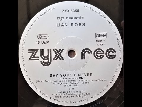 Lian Ross - Say You'll Never (Extended Italo Disco D.J Alternative Mix 1985)