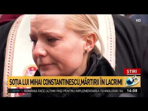 Soţia lui Mihai Constantinescu în lacrmi