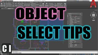 Autocad How to Select all Objects in a Layer & More Selection Tips | 2 Minute Tuesday
