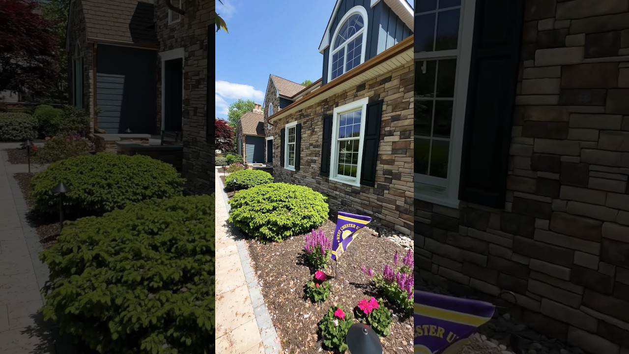 #stuccoremediation  at Ambler, PA. Stucco was removed and replaced with #siding & #stoneveneer
