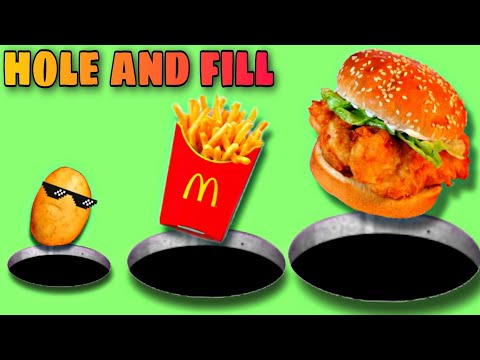 hole and fill gameplay : A giant hole that eats everything