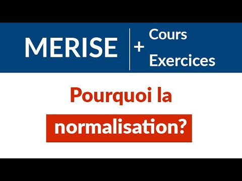 1 Définition MERISE MERISE Cours et exercices corrigés