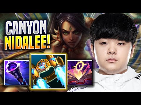 CANYON IS A MONSTER WITH NIDALEE! - DK Canyon Plays Nidalee JUNGLE vs Kindred! | Preseason 2023
