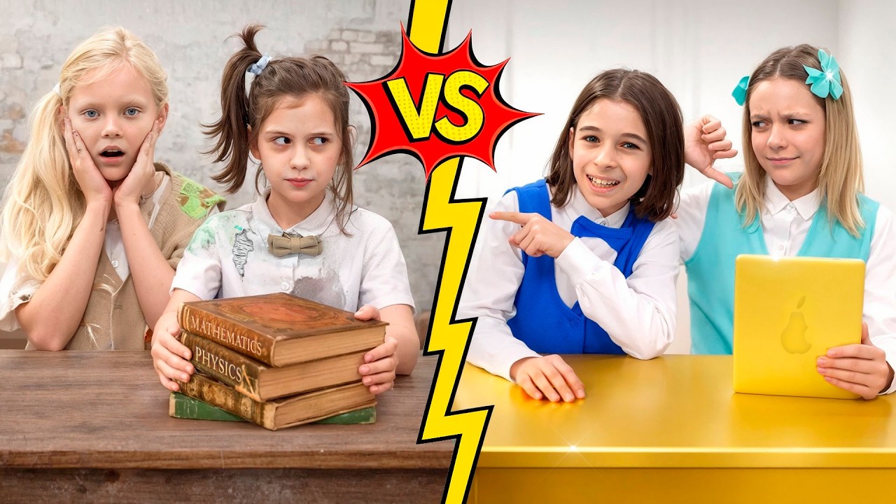 Rich vs Poor Student  + MORE School stories for kids