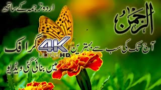 Surah Rahman 4K Graphic With Urdu Translation  Hea