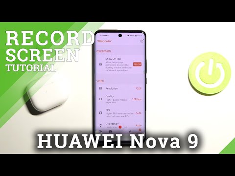 How to Change Video Quality in Screen Recorder on HUAWEI Nova 9 - Screen Recorder Settings