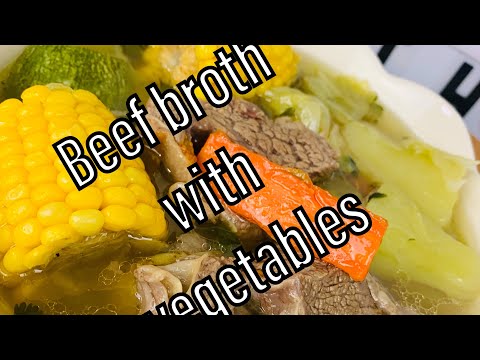 Mexican Beef  Soup with vegetables ( Caldo de res con verduras)