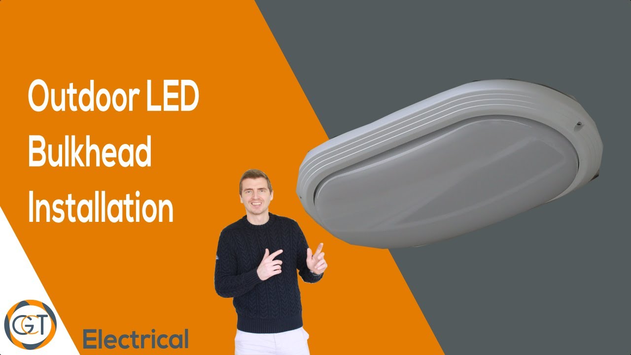 Outdoor Bulkhead LED Light Installation