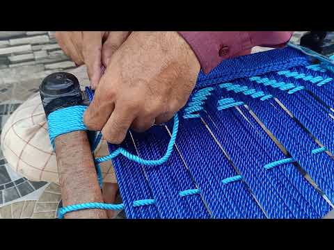 Watch and learn How to weave rope seats / How to weave stool seats / Chair / stool / पीडा कैसे बनाएं