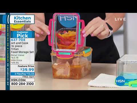 Art and Cook 16piece Tritan Food Storage Set