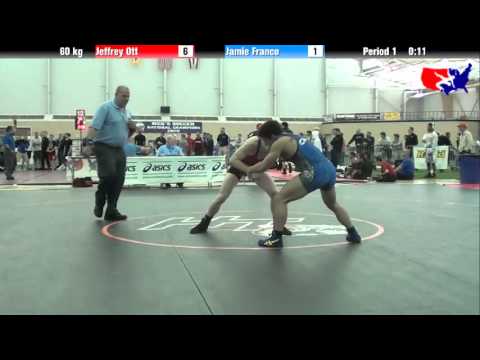 Jeffrey Ott vs. Jamie Franco at 2013 ASICS University Nationals - FS