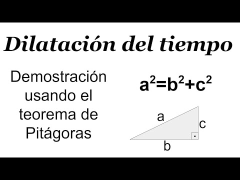 DEDUCCIÓN DE LA DILATACIÓN DEL TIEMPO USANDO EL TEOREMA DE PITÁGORAS. Relatividad